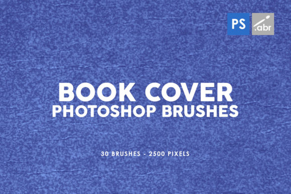 30 Retro Book Cover PS Stamp Brushes for Photoshop CS2 - CC All Versions