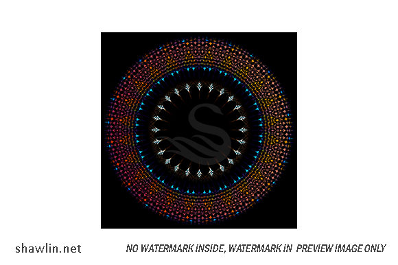 Black Decorative Mandala: A Versatile Design Element for Creative and Professional Use