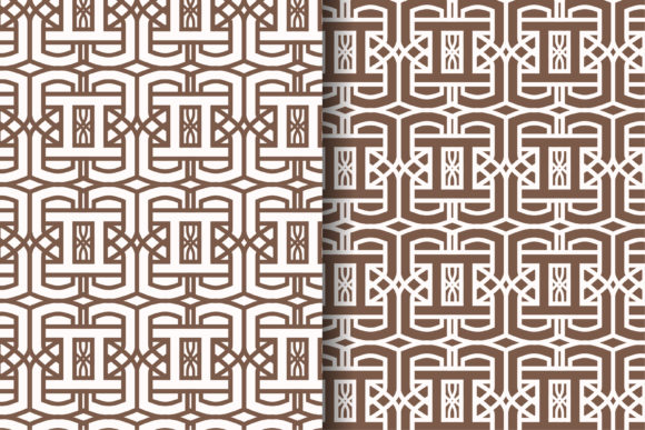 Brown Geometric Pattern Outline Bold: A Timeless Design for Modern Creativity