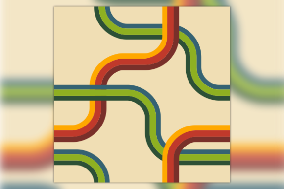 Colorful Retro Lines Seamless Pattern: A Versatile Design Asset for Creative Projects