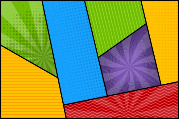 Comic Background Multicolor