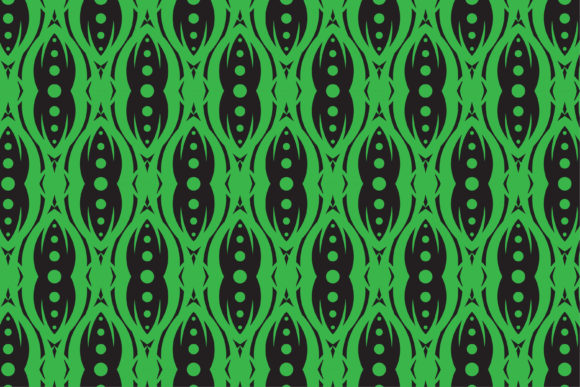 Curve Circle Green Black Abstract Pattern: A Versatile Design for Modern Creativity