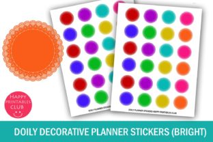 Doily Decorative Planner Stickers: A Colorful Way to Organize Your Life