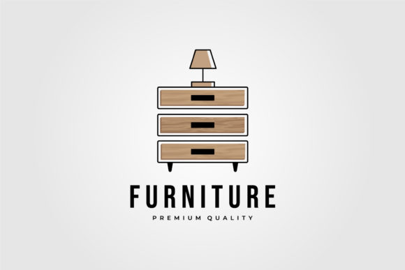 Drawer Furniture Hardwood Logo Vector: A Versatile Design Asset for Modern Spaces