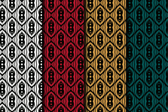 Flat Pattern Square Circle Element: A Modern Approach to Ethnic Design