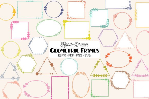 Geometric Frame Color and Decorative Border: A Versatile Design Element for Creative Projects
