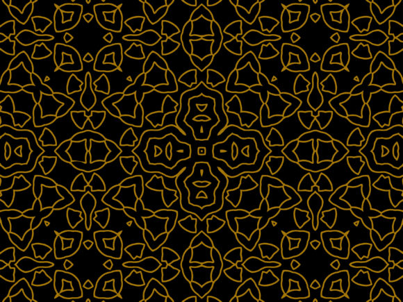 Gold Pattern Ornament Design