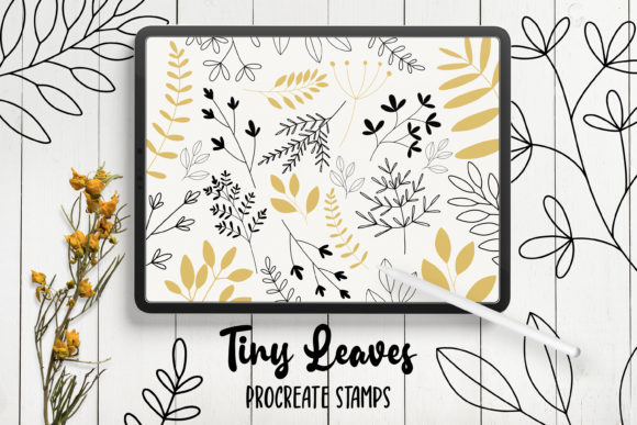 Hand Drawn Leaves Procreate Stamps: A Creative Tool for Digital Artists