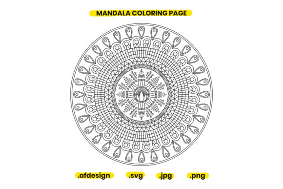 Mandala Coloring Page Design 20