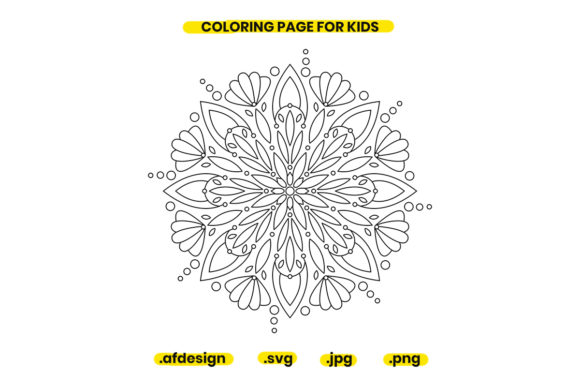 Mandala Coloring Page Design 28: A Versatile Digital Asset for Creative Projects