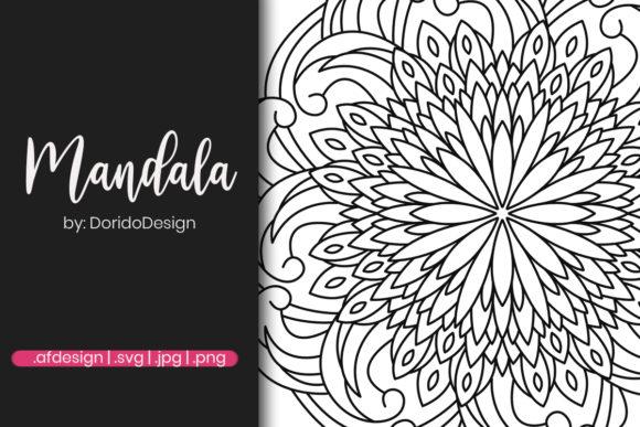 Mandala Design for Coloring Page