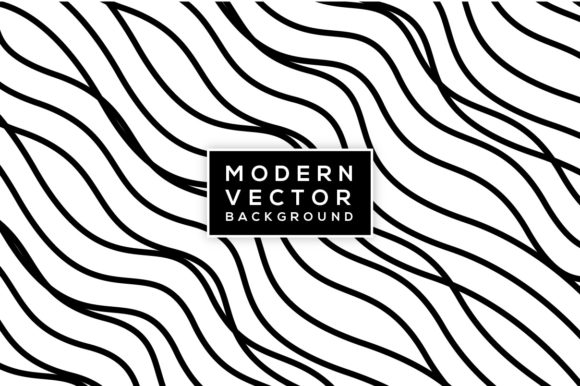 Modern Curly Lines Vector Background