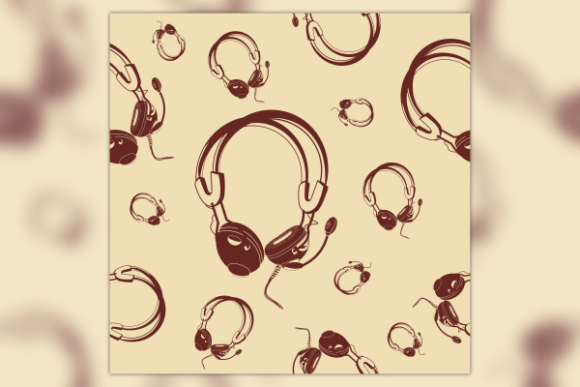 Monochrome Earphone Seamless Pattern: A Strategic Design Asset for Modern Creatives