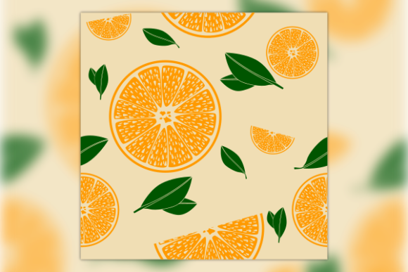 Orange Fruit Vector Seamless Pattern: A Versatile Design Asset for Creative Projects