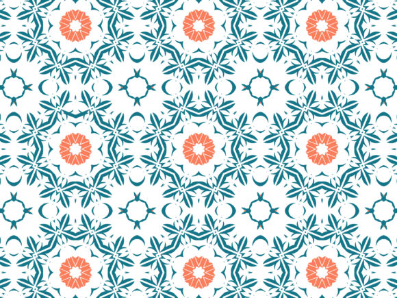 Pattern Blue Orange Ornament: A Versatile Design Element for Modern Creativity