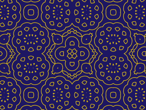 Pattern Islamic Blue Illustration: A Timeless Design for Modern and Traditional Spaces