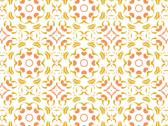 Pattern Yellow Orange Ornament: A Versatile Design Element for Modern Creativity