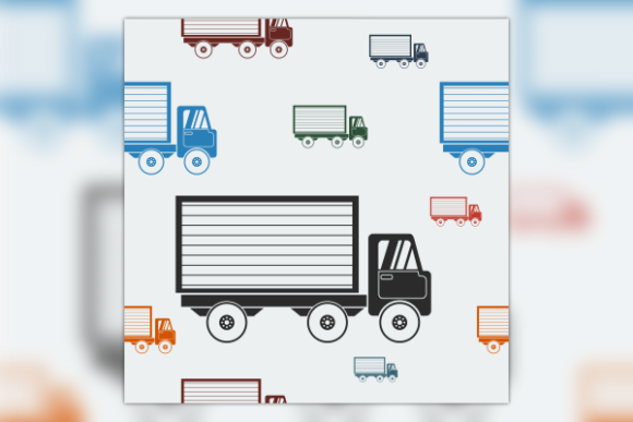 Shipping Truck Seamless Pattern: A Versatile Design Asset for Modern Creators and Businesses
