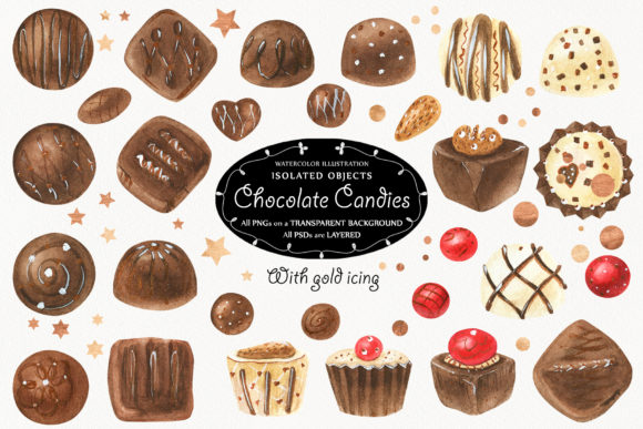 Sweet Life with Watercolor: A Guide to Creating Beautiful Chocolate Candy Illustrations