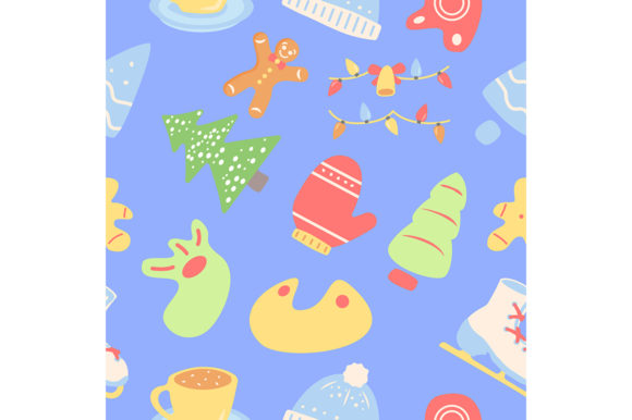 Winter Season Holiday Seamless Pattern: A Versatile Design for Festive Projects